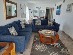 Fernseher, DVD-Player, Bücher