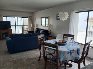 TV, DVD player, books