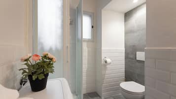 Dusche, Haartrockner, Bidet, Handtücher