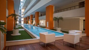 Indoor pool, outdoor pool