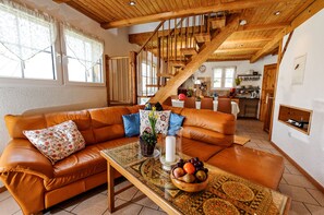 TV, DVD player, table football, ping pong