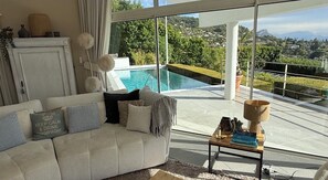 Smart TV, DVD player, books, music library