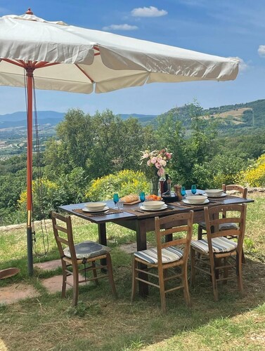 Modernes / rustikales Bauernhaus mit der besten Aussicht in der Maremma, ein Stück Himmel!