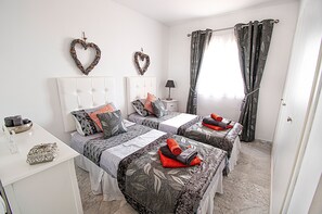 2 bedrooms, in-room safe, iron/ironing board, WiFi