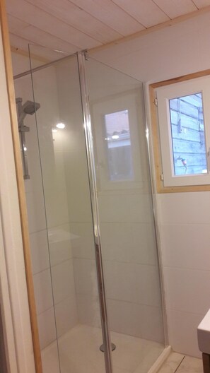 Shower, hair dryer