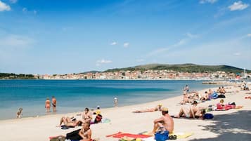 Vlak bij het strand