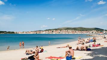 Vlak bij het strand