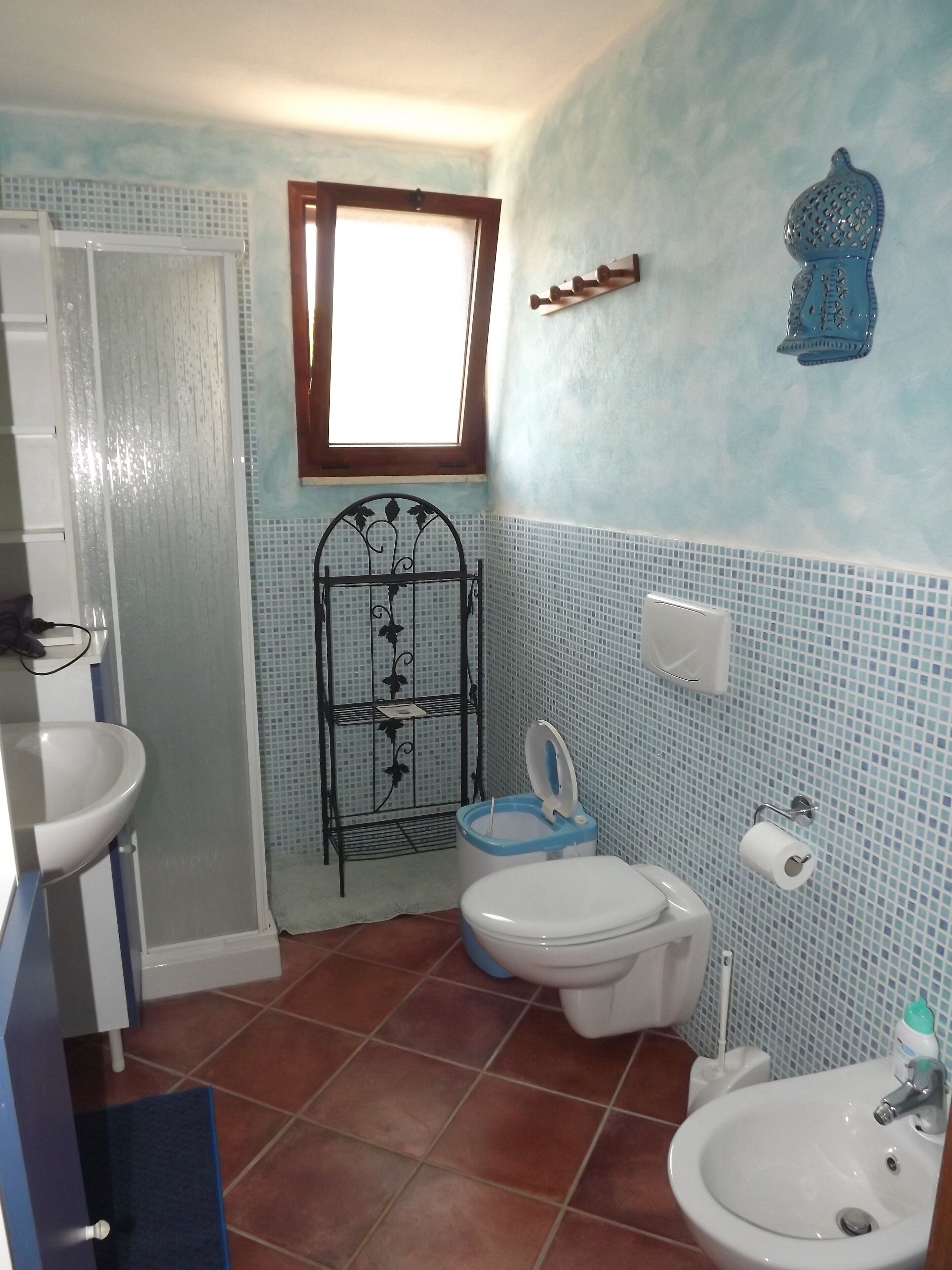 Dusche, Haartrockner, Bidet, Handtücher