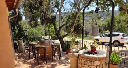 Rustic house with lots of charm near mountain, private pool.