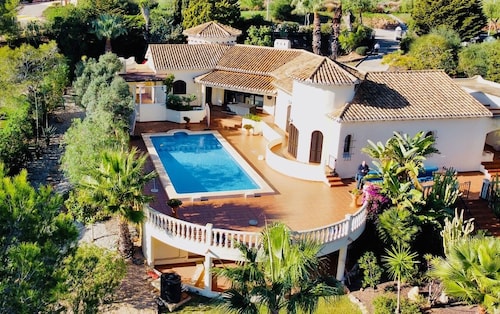 La Manga private villa with large private pool, large garden and stunning views.