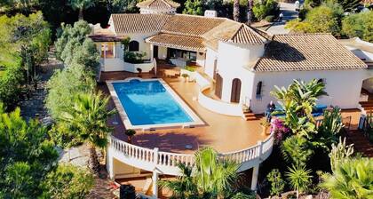 La Manga private villa with large private pool, large garden and stunning views.