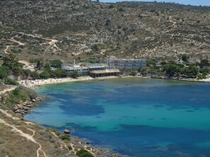 Sun loungers, beach towels
