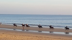 A beach with horses and riders along the shoreline. - House / Villa - LA BAULE-ESCOUBLAC (La Baule-Escoublac)