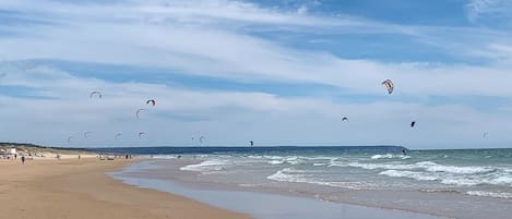 Plage à proximité, chaises longues