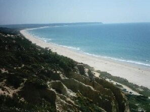 Beach nearby, sun loungers