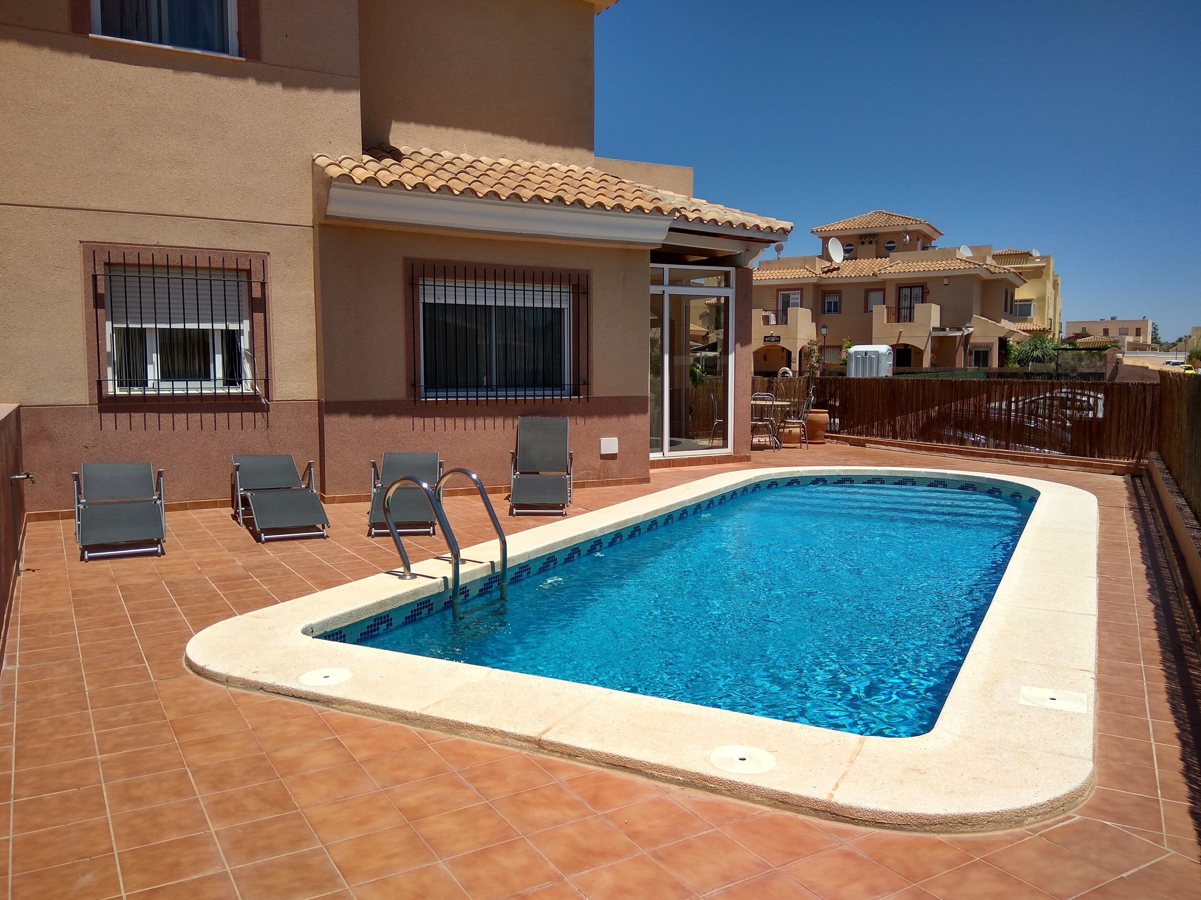 House with private pool near Mojacar, 3 bedrooms, air conditioners, WiFi, BBQ