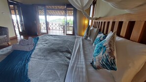 3 chambres, coffre-fort, bureau, accès au Wi-Fi (inclus)