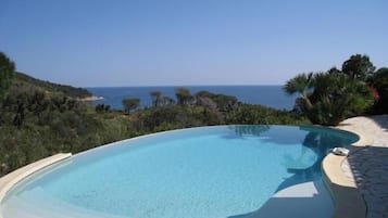 Piscine extérieure, piscine chauffée