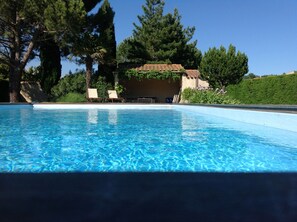 A heated pool - House with character, private swimming pool, near Carcassonne (Villeneuve-Minervois)