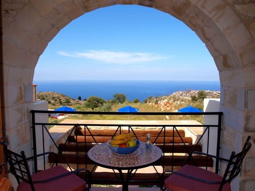 Villa Kristina, Luxusvilla, Meerblick, privater Pool, Wohnküche im Freien