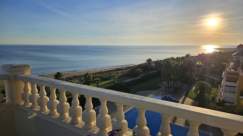 Luxury beach penthouse apartment in ISLA CANELA. The best views front line beach