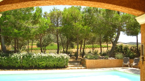 Gîte "TERRASSE" with swimming pool