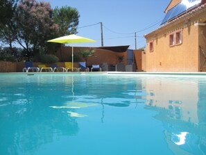 Pool - Gîte "TERRASSE" with swimming pool (Montséret)