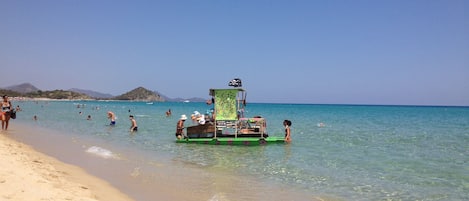 Aan het strand