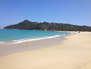 En la playa 