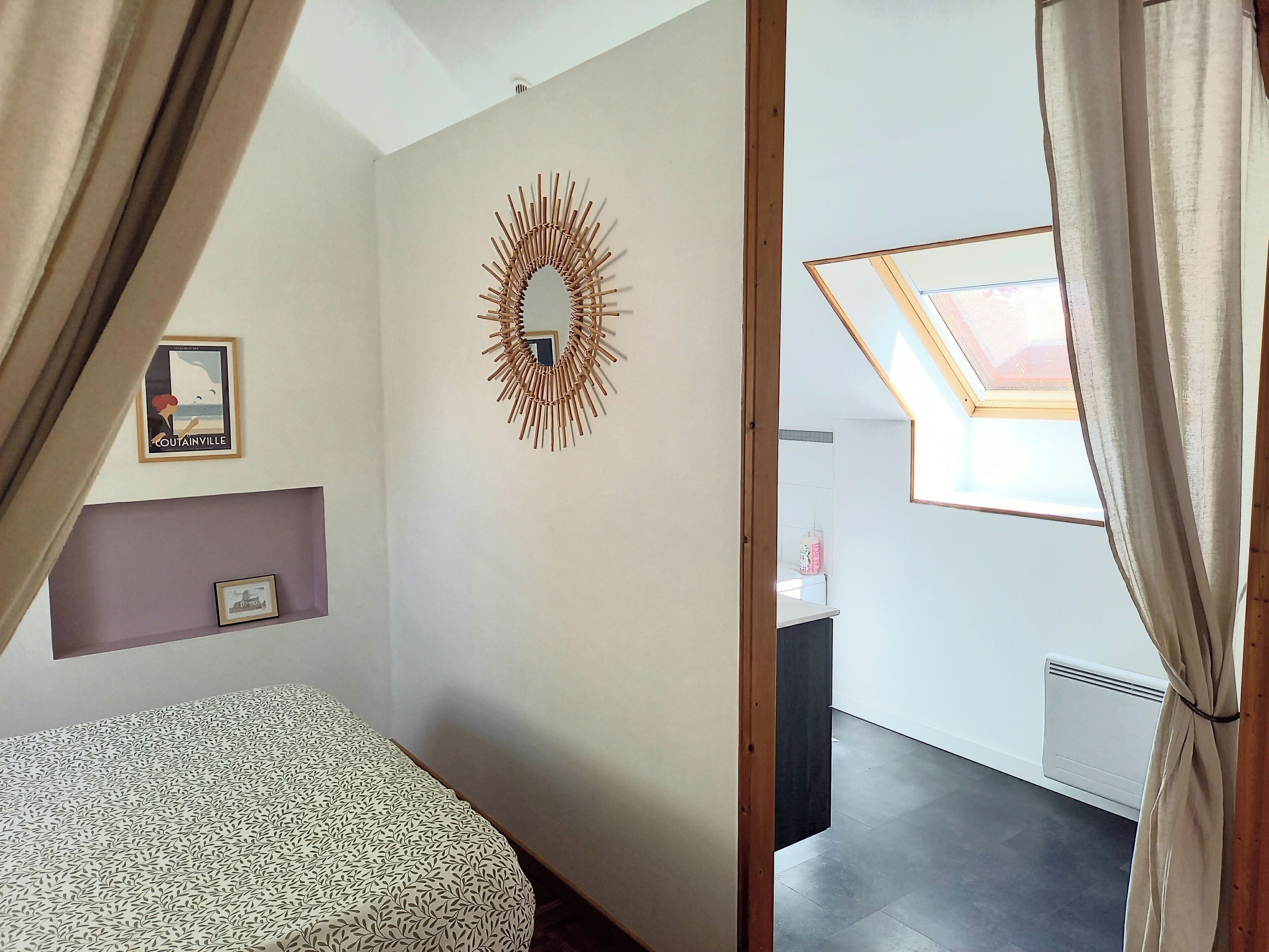 1 chambre, fer et planche à repasser, lit parapluie, Wi-Fi gratuit