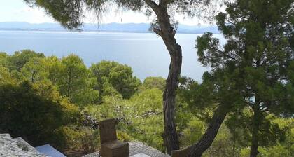 Villa with small beach just underneath