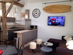 TV - 2 ROOMS + MEZZANINE. All Biarritz on foot. (Biarritz)