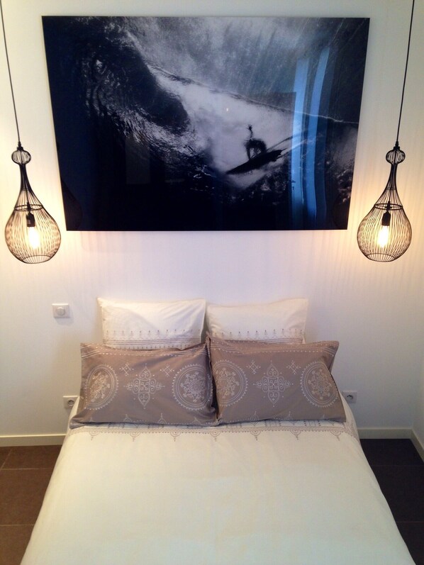 2 bedrooms, iron/ironing board, WiFi, bed sheets - 2 ROOMS + MEZZANINE. All Biarritz on foot. (Biarritz)