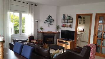 Smart TV, fireplace, video games, table tennis