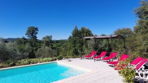 Piscina externa, piscina aquecida