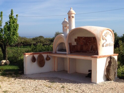 Villa with private pool, large lawn, all with sea view.