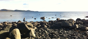 Beautiful location with sea views & beach close by.