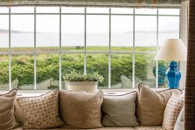 Beautiful location with sea views & beach close by.