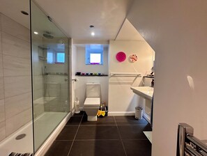 Dutxa, assecador de cabells, tovalloles i sabó 