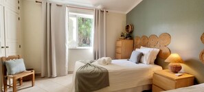 2 bedrooms, in-room safe, iron/ironing board, WiFi