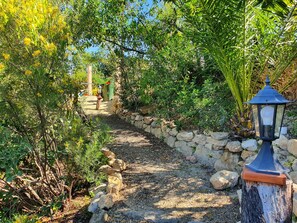 Property grounds - Romantic restored mill house with pool in private gardens. Free Wi-Fi. Parking. (Turre.)