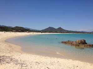 Aan het strand