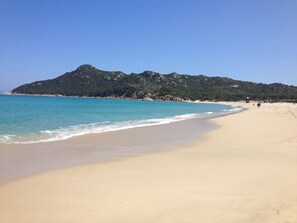 Aan het strand