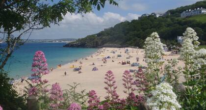 Character, Views over Carbis Bay, Balcony,Parking,2 Bathrooms, own entrance.