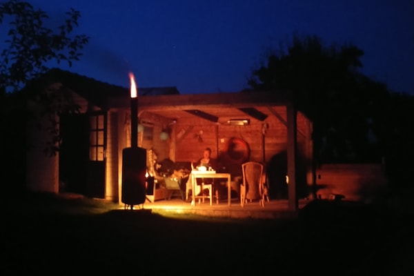 屋外ダイニングエリア