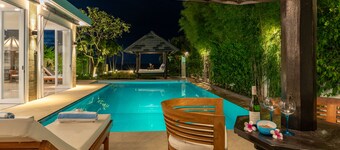 Villa Lovina-beach 2, luxury 5 * villa, staff, beachfront, pool, free boattrip