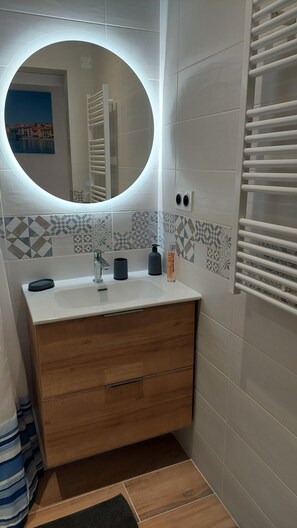 Shower, hair dryer, bidet