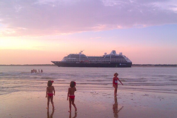 Accommodatie ligt op het strand