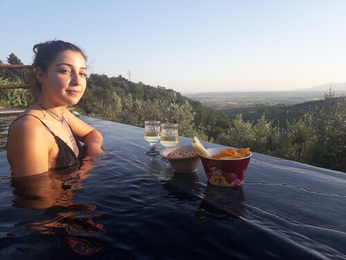 Typisch toskanisches Bauernhaus aus Stein