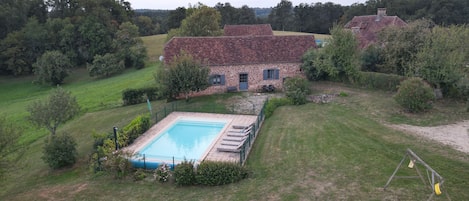Piscine extérieure, piscine chauffée
